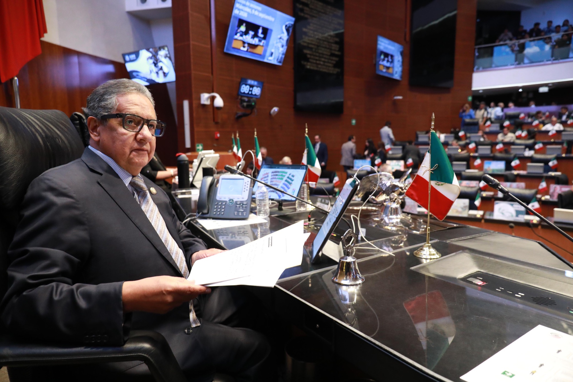Líder del Senado destaca respeto a periodistas&nbsp;